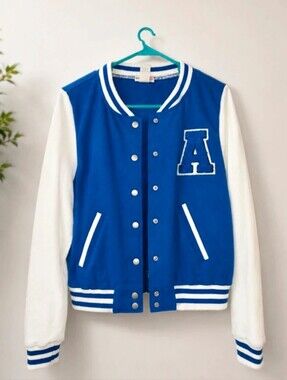 Blue & White Letterman Jacket